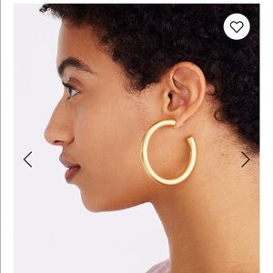 Madewell Thick / Large Gold Hoop Earrings